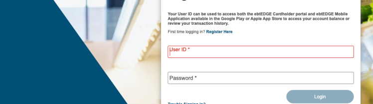 ebtEDGE Cardholder Login tips