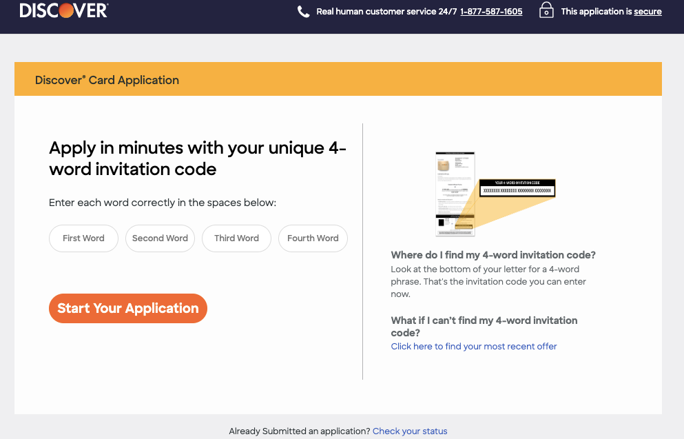 Discover-Card-Application