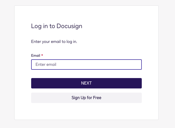 Docusign-Login