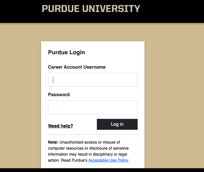 myPurdue-Web-Authentication